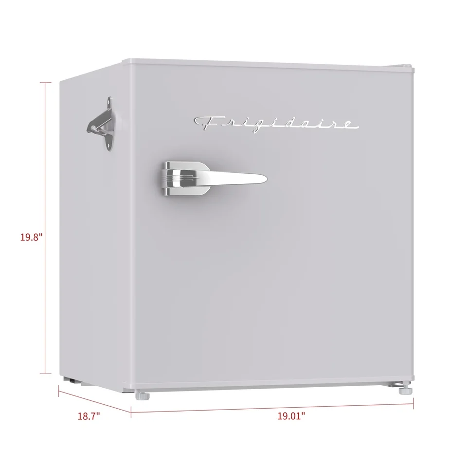 Compact Retro Mini Fridge with Bottle Opener