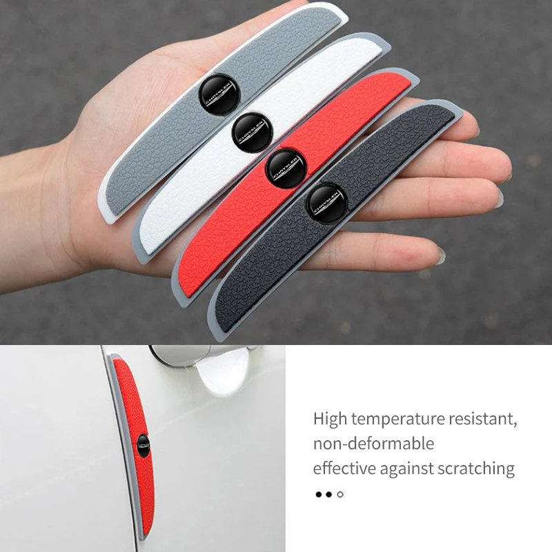 4Pcs Protezione Della Portiera Dell'Auto Bordo Della Porta In Gomma Striscia Paraurti Antigraffio Per Chrysler 300C Voyager Town Country Grand Voyager