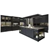 The whole cabinet custom kitchen whole house decoration quartz stone tabletop kitchen cabinet custom-made open European luxury 1