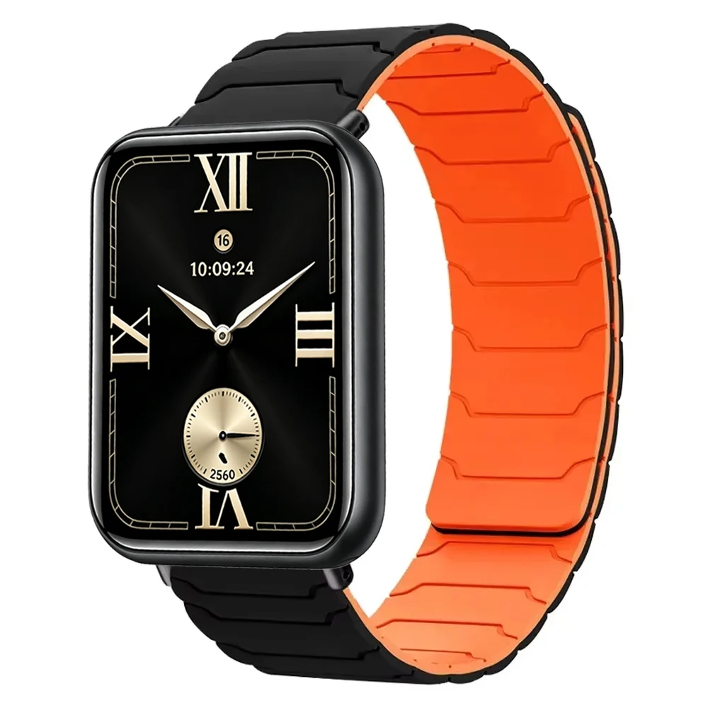 Magnetic Soft Silicone Breathable Watch Strap