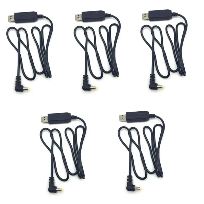 5PS USB Charger Cable with Led Indicator Light for BaoFeng UV5R UV5RE UV-5R 3800mAh Extend Battery UVB2 BF-UVB3 Plus UV-S9 Radio usb charger cable with led indicator light for baofeng uv 5r uv5re 3800mah extend battery uvb2 bf uvb3 plus uv s9 walkie talkie