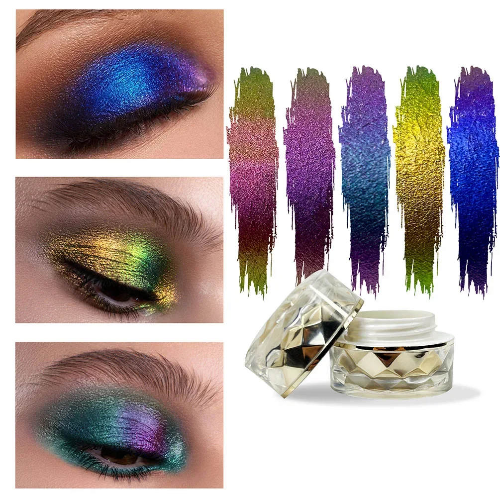 

Private Label Optical Chameleon Eyeshadow Powder Custom Logo Bulk Pigment Eyes Makeup Singke Waterproof Eye Shadow with Brush