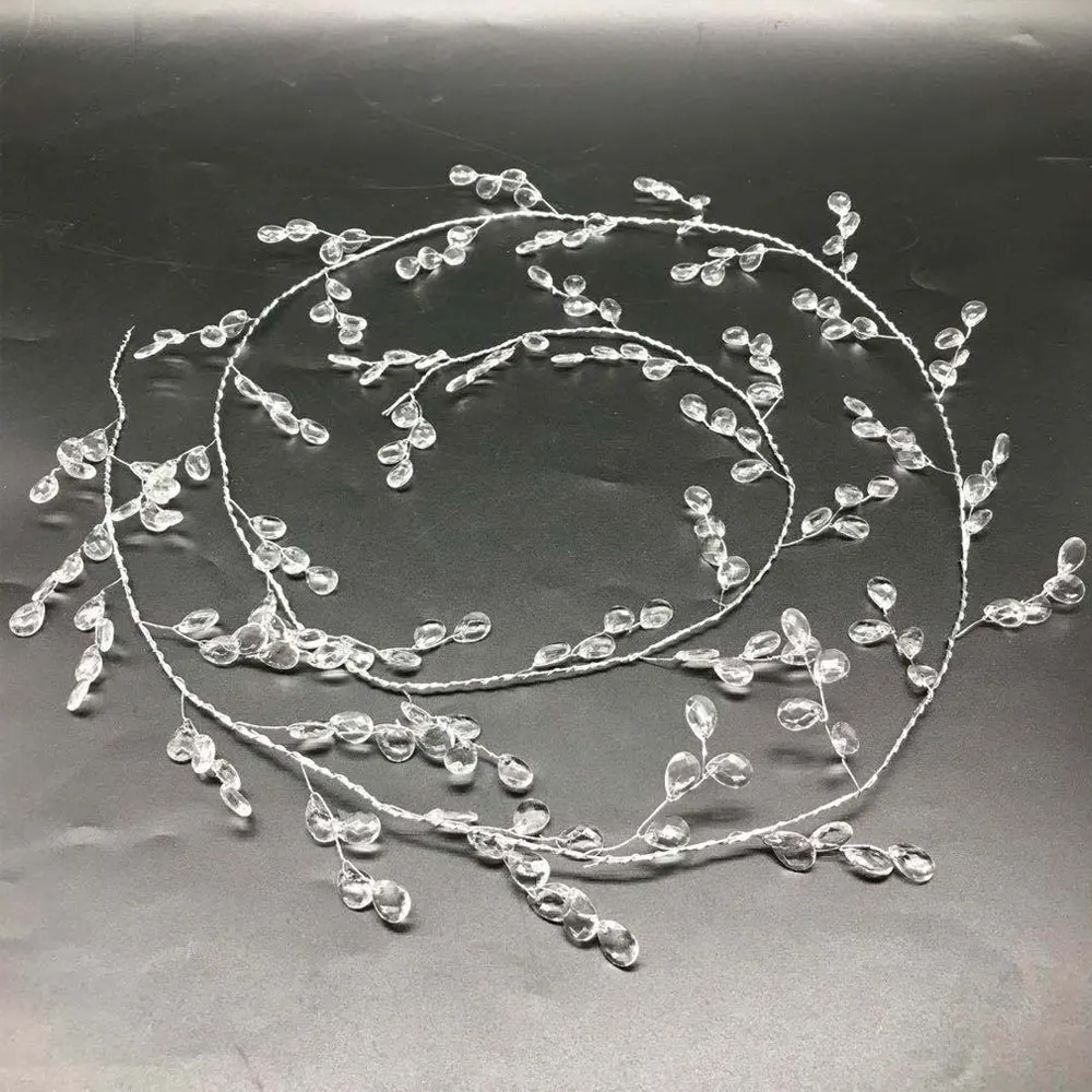 thumbnail image 1 of Guirnalda de cuentas de cristal acrílico de 150 cm para cortina, cadena de cuentas de cristal para decoración de bodas, fiestas y Navidad, 1 of 4