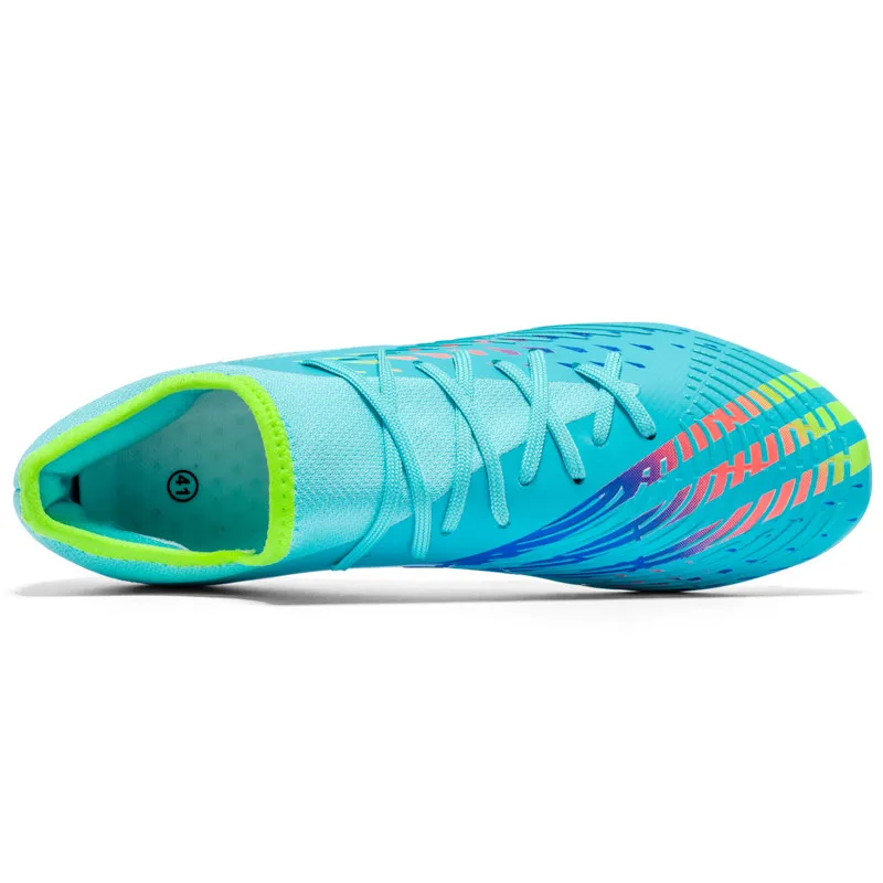 Professional Soccer Shoes Outdoor TF FG Outsole Football Boots Unisex Breathable Non-Slip Low Ankle Futsal