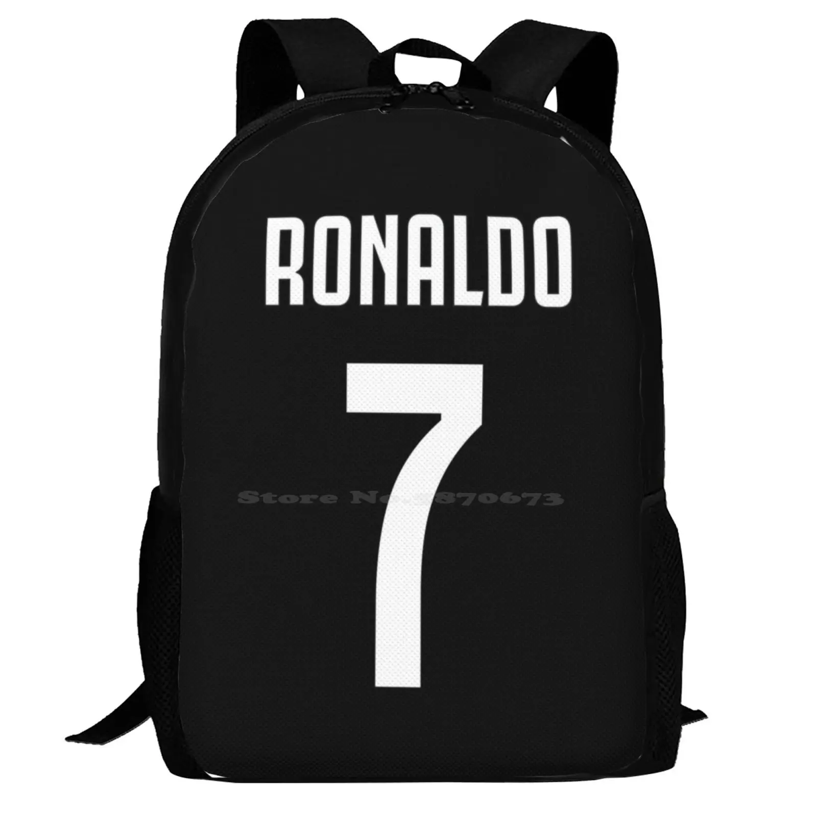 S033b54748dee40f4bee8e8daf9ba809cZ Mochila Ronaldo 7 3D para Estudantes | Saco Futebol Portugal