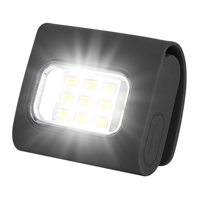 Lampe de course à clipser, lumière de sécurité rechargeable pour coureurs,  lampe de poche mains libres, lampe de travail LED portable, lumière  stroboscopique, clignotant, lumière clignotante clignotante pour jogging,  chien, promenade, camping