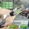 Hot Air Gun with LCD 12 Variable Temperatures Adjustable 120℉- 1110℉ Heat Gun 1500W/2000W High Power with 5 Accessories 2