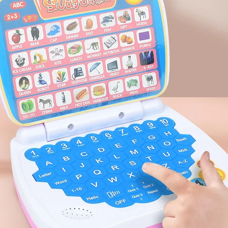English Learning Small Laptop Toy for Kids. Boys and Girls Computer for Aphabet ABC.Numbers.Words.Spelling.Maths.Music 3