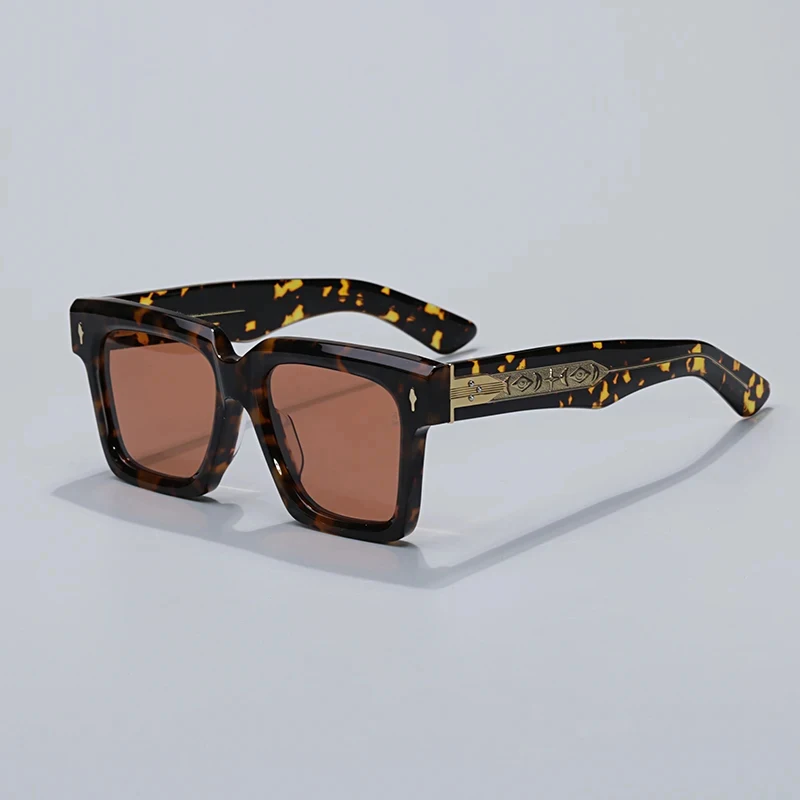 

2024 NEW Acetate Spectacle Frame Men And Women High Quality Rectangle Fashion Designer UV400 Belize Outdoors Retro Sunglasses