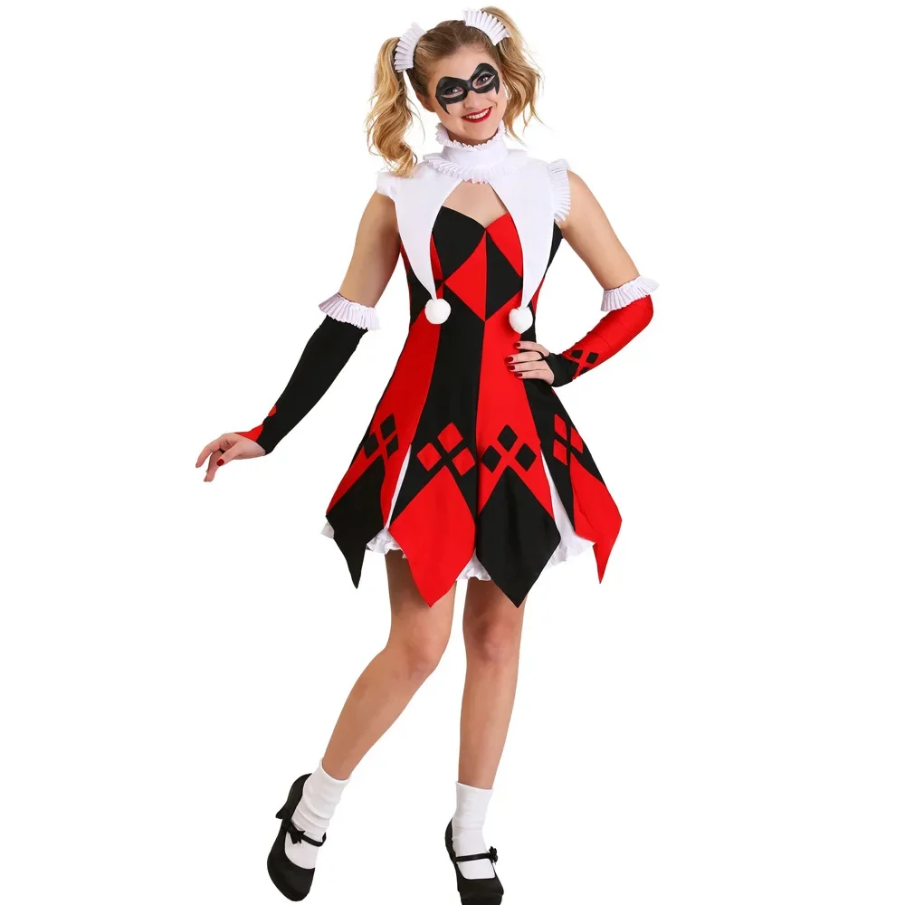 

Halloween Cosplay Circus Clown Costume Adult Fancy Dress
