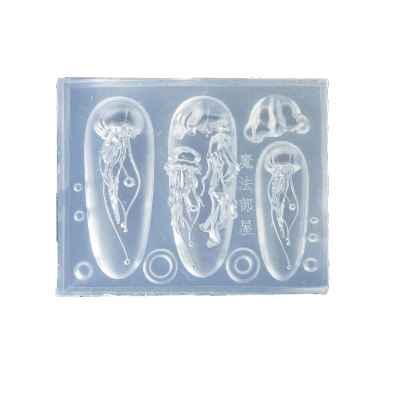 

Convenient Jellyfish Nail Art Dropper Molds Silicone Resin Molds Silicone Manicures Moulds Nail Decoration Molds for Dropship