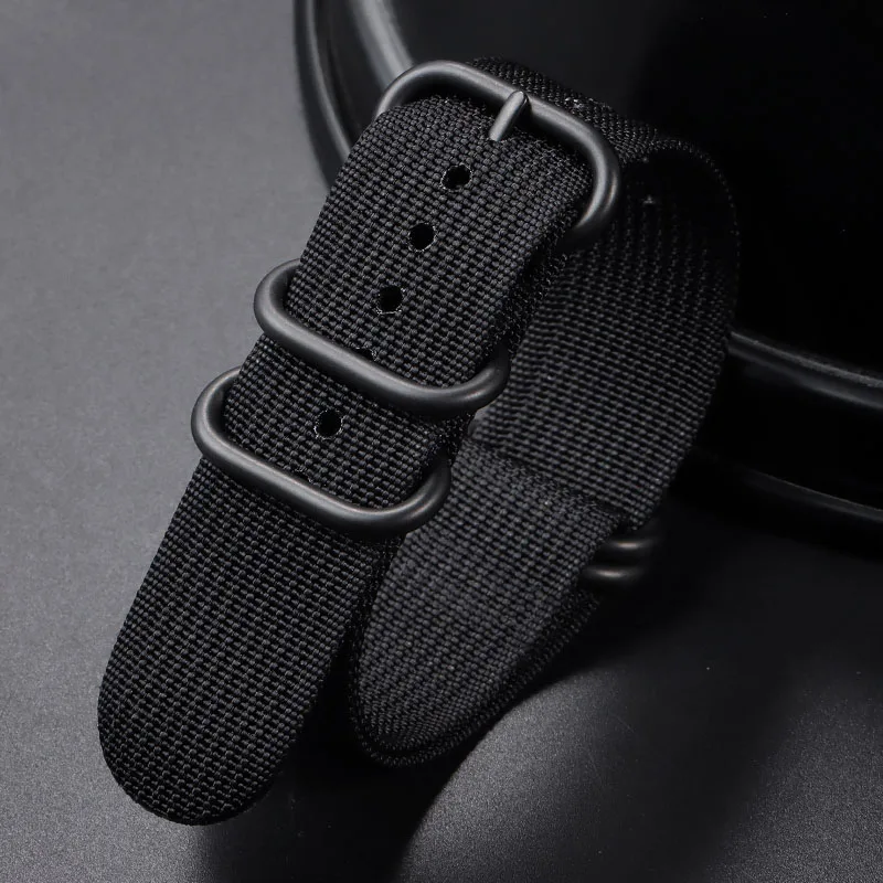 Premium Nylon Military Sport Watch Strap - Breathable Men's Wristband Accessory