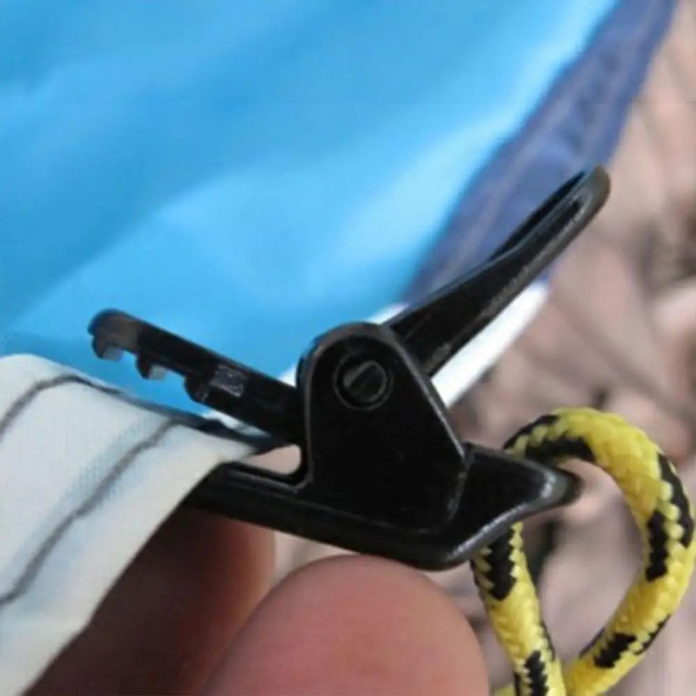 1/5/10Pcs Awning Clamp Tarp Clips Snap Hangers Tent Camping Survival Tighten Tool for Outdoor Camp Hike Tarpaulin Clips