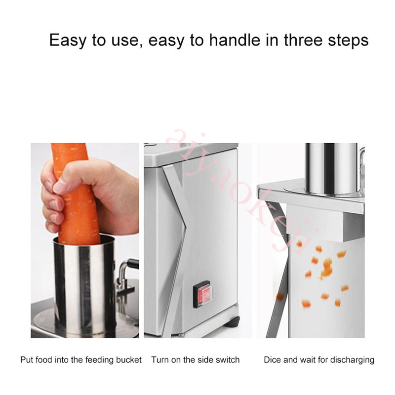Newhai 3 in 1 Commercial Vegetable Dicer Electric Vegetable Slicer Shredder  Automatic Potato Onion Carrot Dicing Cube Cutting Machine Vegetable Chopper  110V US for Commercial Home Use - Yahoo Shopping