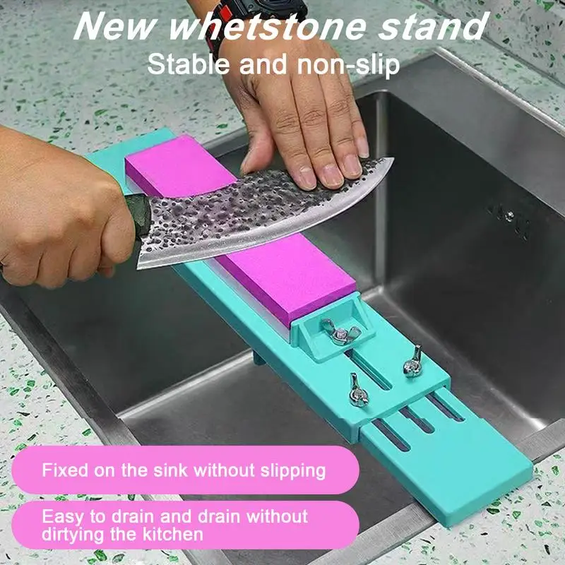 Adjustable Sink Bridge for Whetstone Sharpening