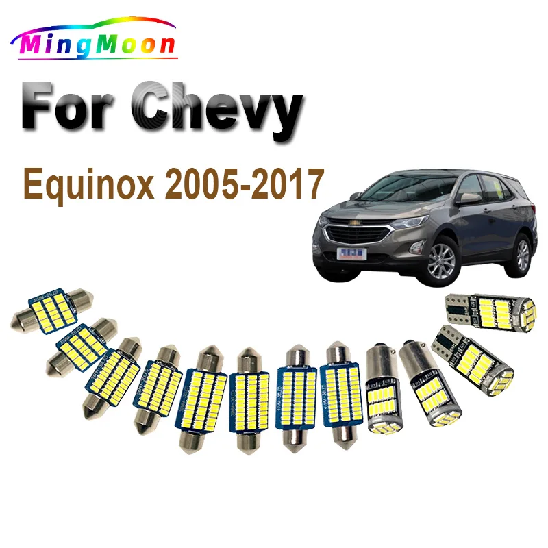 

Автомобильные аксессуары Canbus, интерьерный фонарь для Chevrolet Chevy Equinox 2005-2013 2014 2015 2016 2017, купольная карта, лампа для багажника
