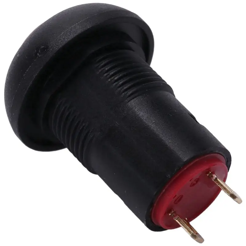 ELECT-3X 온-오프 래칭 방수 12Mm 푸시 버튼 스위치 SPST 2A IP67, 빨간색