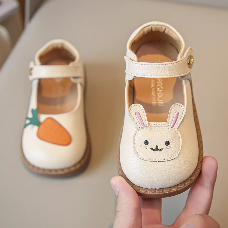 Cartoon Kid Leather Shoe 1-3 Year Old Princess Shoes Infant Walking Shoes Soft Sole Baby Shoe Single Girl Shoe Kid