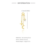 AIDE 1 pièce 925 pièces de rechange en argent Sterling chaînes partie pour boucle d'oreille cerceaux de perçage boucle d'oreille goutte femmes bijoux fins cadeau 5
