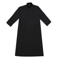 Chemise longue pour homme TH837, style urbain tendance, mélange de coton et de fibres de polyester, convient à toutes les saisons, usage quotidien, patchwork ethnique 1