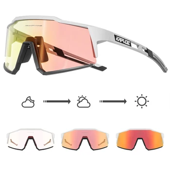 Kapvoe Photochromic Cycling Sunglasses for Men Cycl Glasses Mountain Bicycle Goggles Women Outdoor Sports Running UV400 Eyewear 1