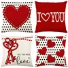Valentines Day Decorative Pillow Covers 18x18 Set of 4 Love Heart Pillowcase Throw Cushion Case for Sofa Couch Valentine Decor 3
