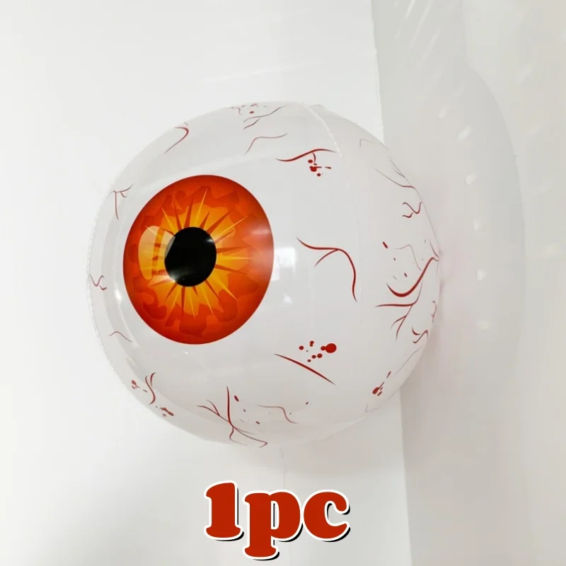 STOBOK Halloween Eyeball Balloons - 100 PCS Creepy Inflatable Eye Balloons For Party Decor