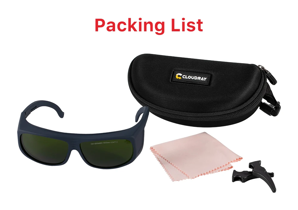 Ultrarayc 1064 nm Laserschutzbrille Stil D OD6+ CE Schutzbrille für 190–420 nm und 850–1300 nm Faserlasermaschine – Detail 6