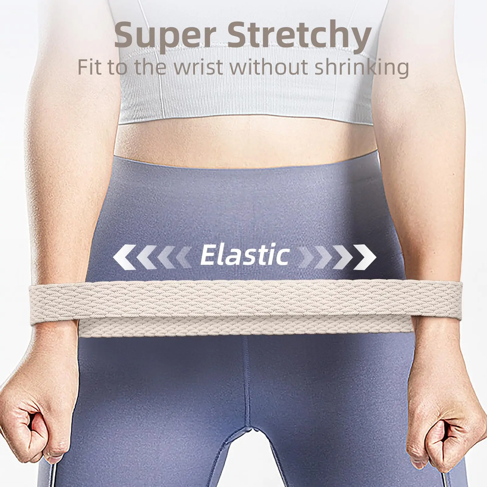 Braided Solo Loop Stretchy Nylon Strap