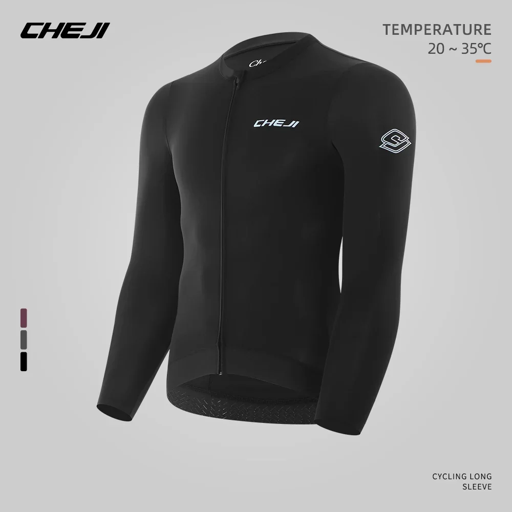 Cheji Men's Long-Sleeve Cycling Jersey