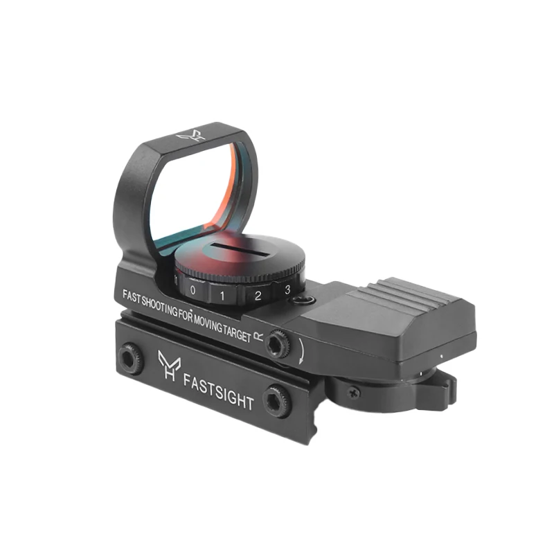 Red Dot Riflescope Hunting Optics Holographic Collimator Sight 15-22mm Rail 4 Reticle Tactical Scope