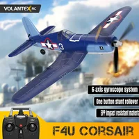 Volantex New F4U Corsair RC Plane EPP Foam 400mm Wingspan 4CH 6-Axis One Key Aerobatics XPilot Stabilization System RTF Airplane 1