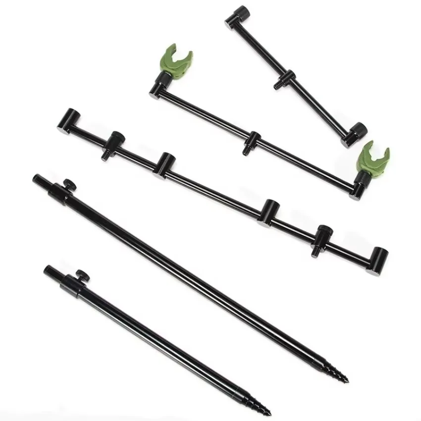 Carp Fishing Fishing Rod Pod Holder Black Buzzer Holder Anti Falling Snag Bar Ear Connector Bite Alarm Windproof Supplies Kit