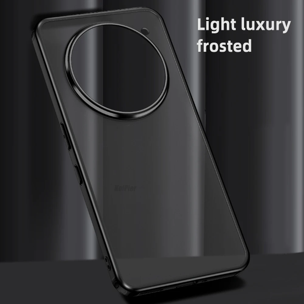 Minimalist Transparent Shockproof Phone Case - Soft Matte Silicone Frame
