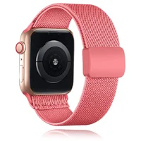 1 paquet de bracelets extensibles tressés avec boucle magnétique, compatibles avec Apple Watch, bracelet pour hommes et femmes 38mm 40mm 41mm 42mm 44mm 45mm 49mm 4