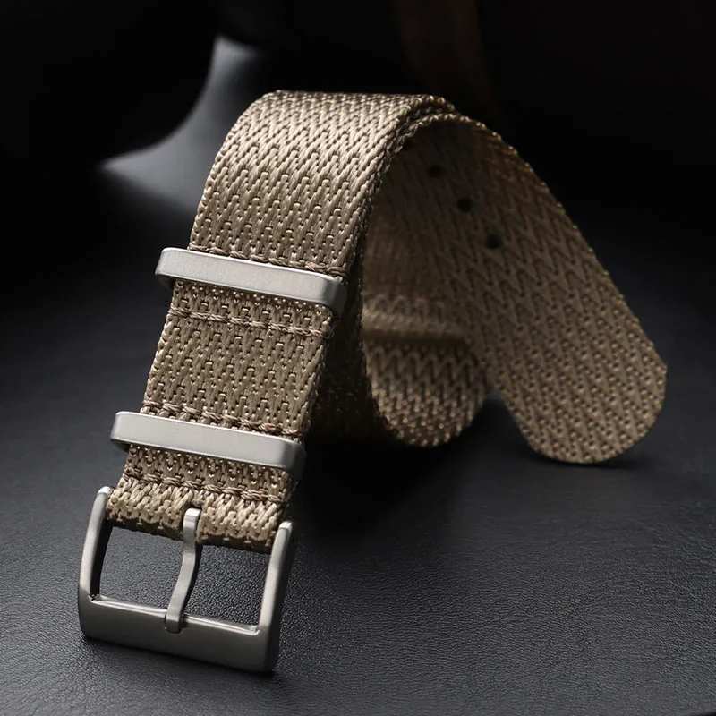 Premium Waterproof Military Canvas Nylon Watch Band - Universal Fit, Multiple Sizes Available