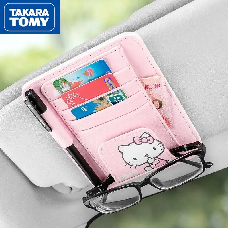 

Creative Car Glasses Clip Sun Visor Storage Card Bag Portable Multi-function Car Finishing Clip