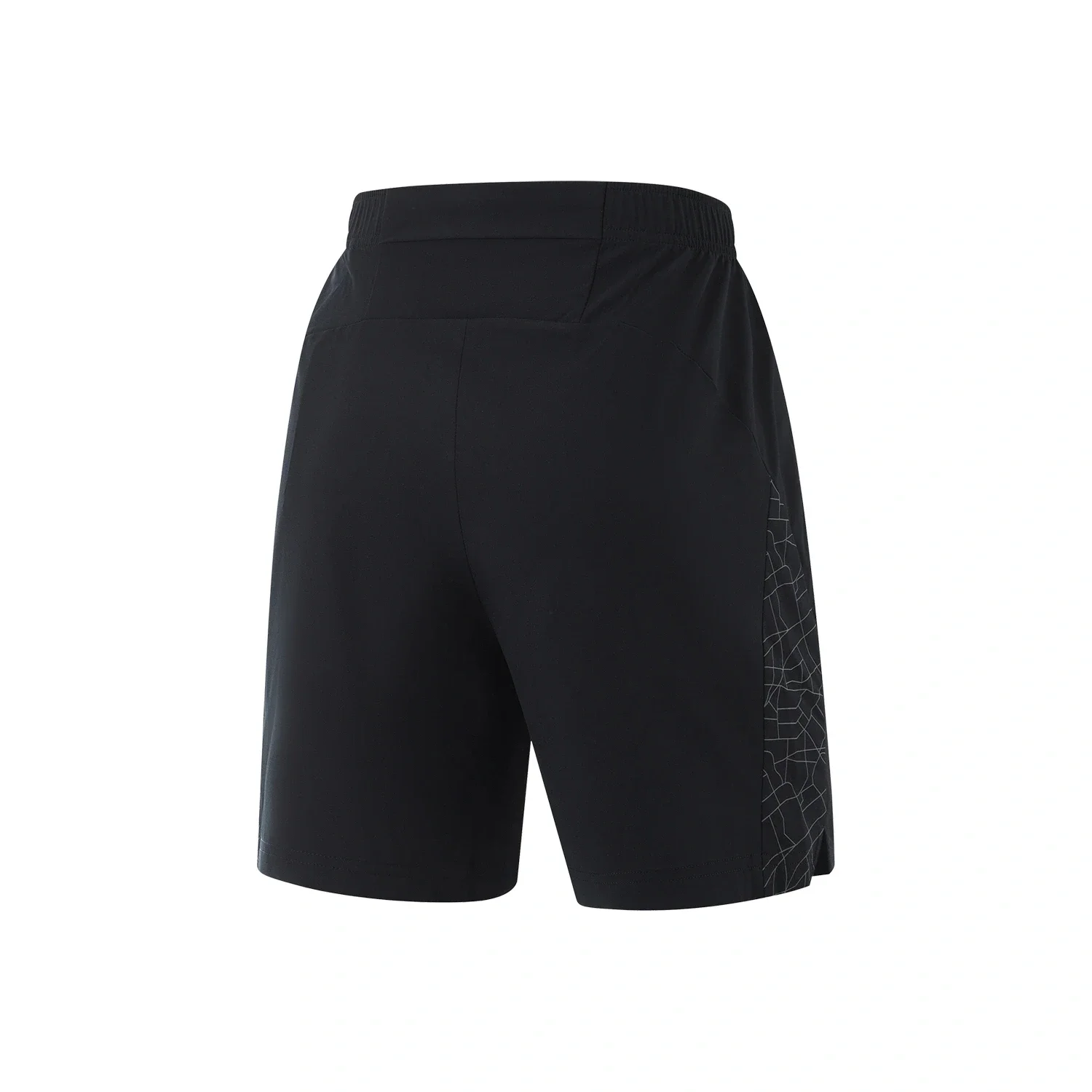 Li-Ning Men Running Shorts AT DRY 88%Polyester 12%Spandex Regular Fit Reflective LiNing Adjustable Waist Sports Bottoms AKSU047