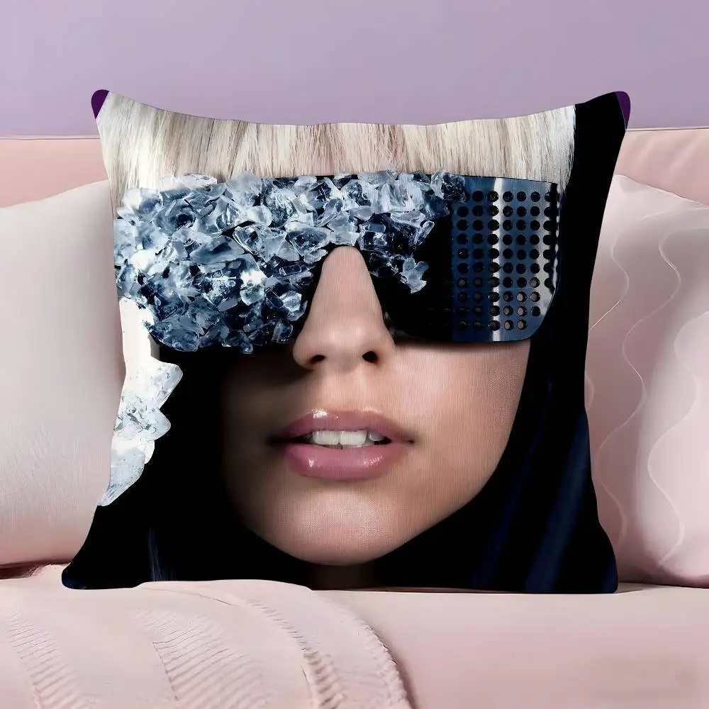 Legendärer Sänger L-Lady Gaga Kissenbezug, Kissenbezug, ultraweicher, hautfreundlicher Stoff, wolkenartig, bequem und verdeckter Reißverschluss – Detail 13