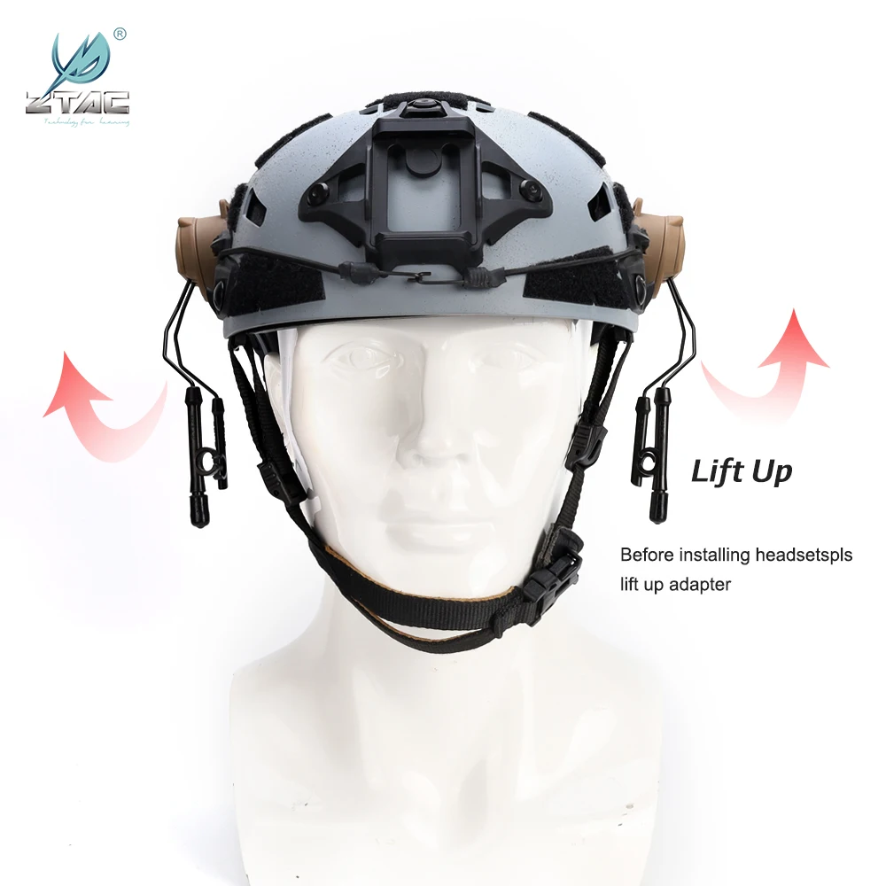 Ztac軍事戦術ヘルメットarc OPS-COREヘルメットトラックアダプター