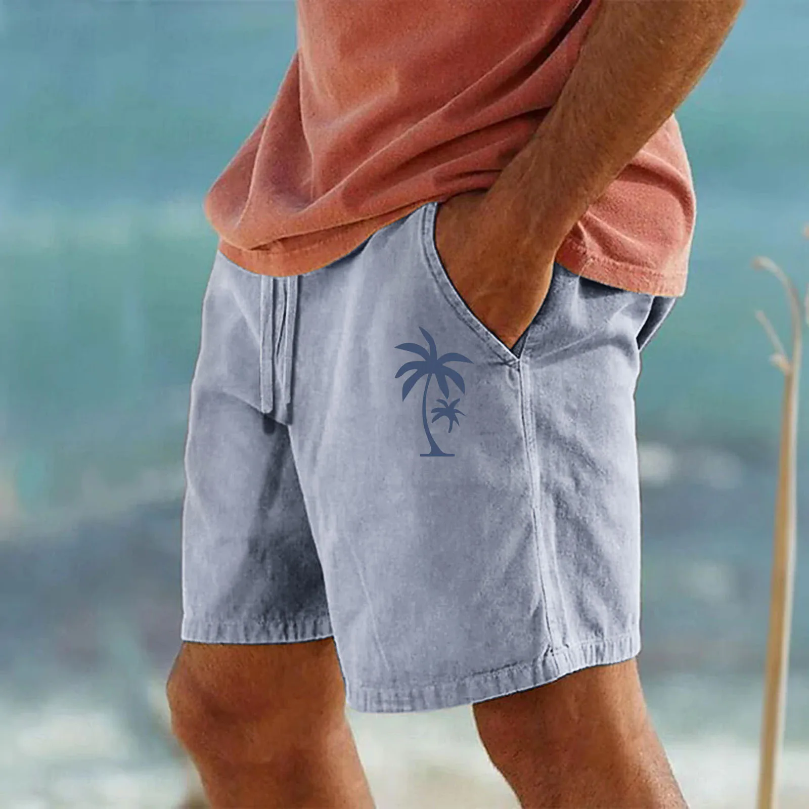 Mens Surfing Beach Shorts Oversized Swimwear