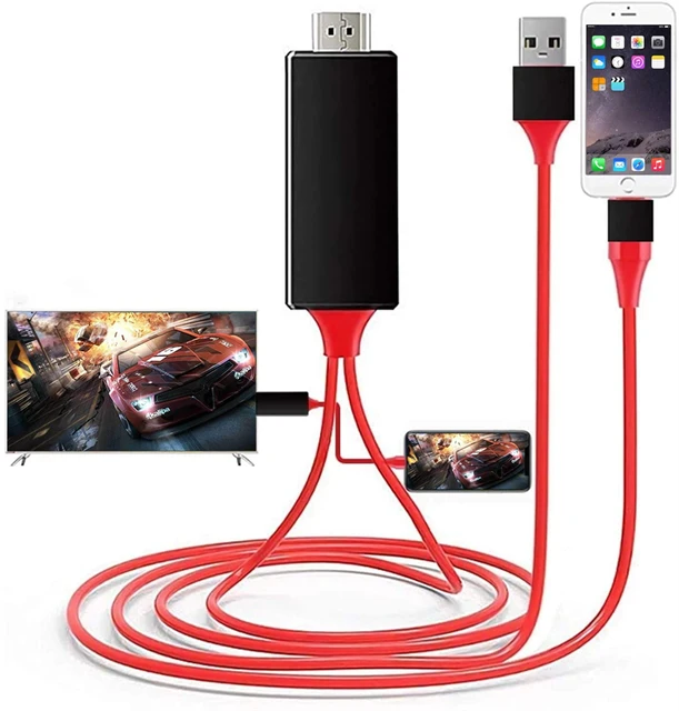 Câble adaptateur Rains to HDMI, 1080P, HDTV, TV, AV numérique pour iphone,  compatible HDMI, directions pour iPhone, iPad vers TV, rette - AliExpress