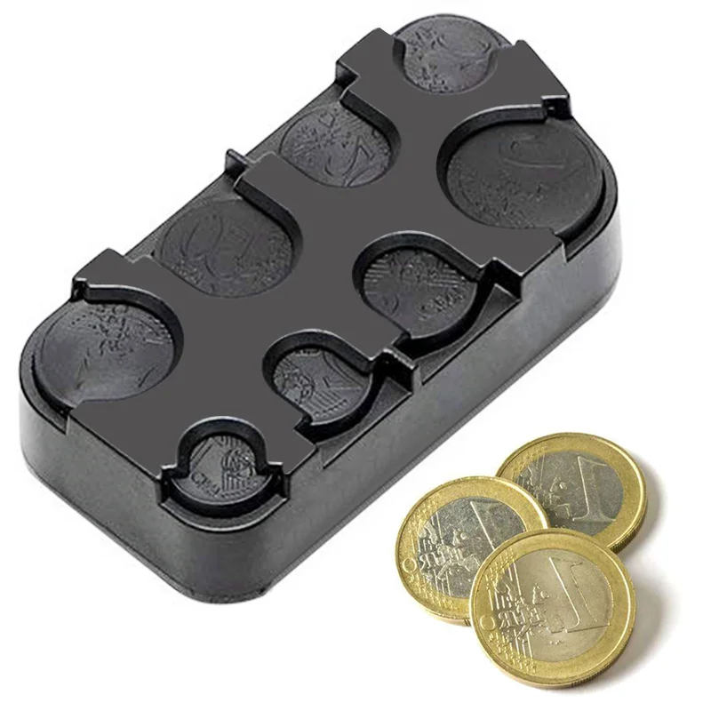 Boîte de Rangement existent en Plastique pour Pièces de Monnaie, Conteneur  d'Argent pour Voiture, Euro, 1 Pièce - AliExpress