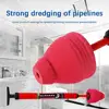 High Pressure Toilet Unblock One Shot Toilet Pipe Plunger Quickly Unblock Household Toilet Sewer Dredging Plunger 1/2Pcs 3