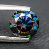 Moissanite Stone Round Cut Rainbow Purple Gemstone Lab Grown Diamond for DIY Jewelry Making Materials with GRA Certificate 5