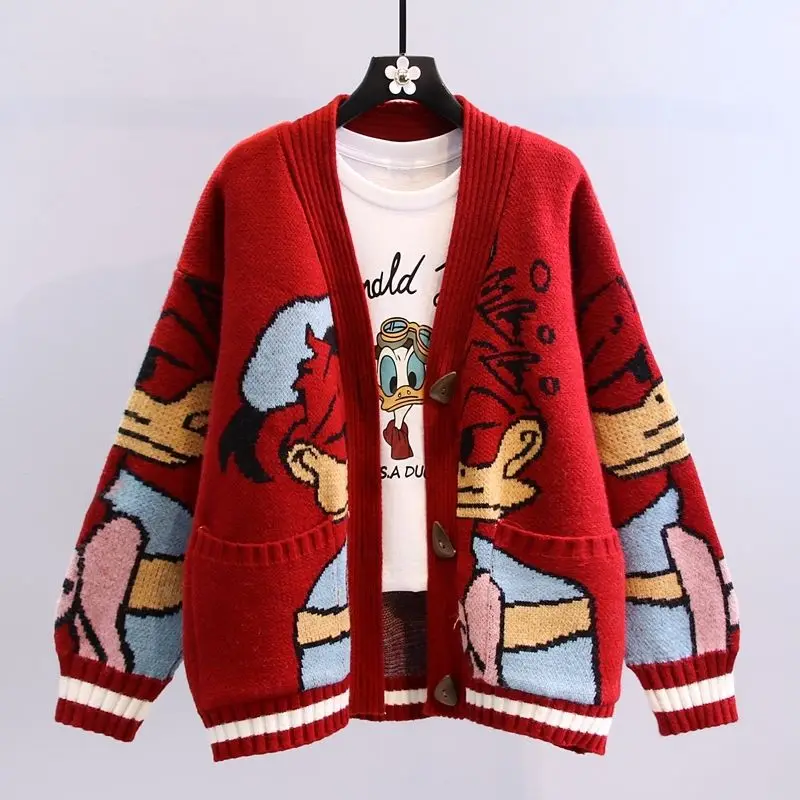 Disney Knitted Cardigan | Japanese Cartoon Sweaters