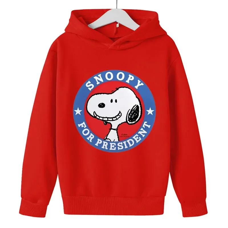 thumbnail image 1 of Sudadera con capucha para niños y niñas, de Snoopy, de dibujos animados blancos, de anime, 2024, 1 of 5