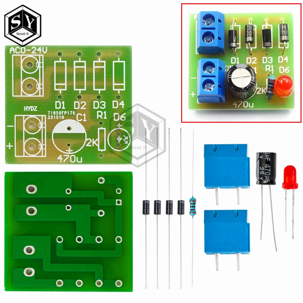 1N4007-Bridge-Rectifier-AC-to-DC-Converter-Full-Wave-Rectifier-Board ...