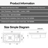 ASRAS Hidden Nanometer Three Cover Kitchen Sink SUS 304 Stainless Steel 4mm Thickness With Cup Rinser And Trash Can Sinks 6