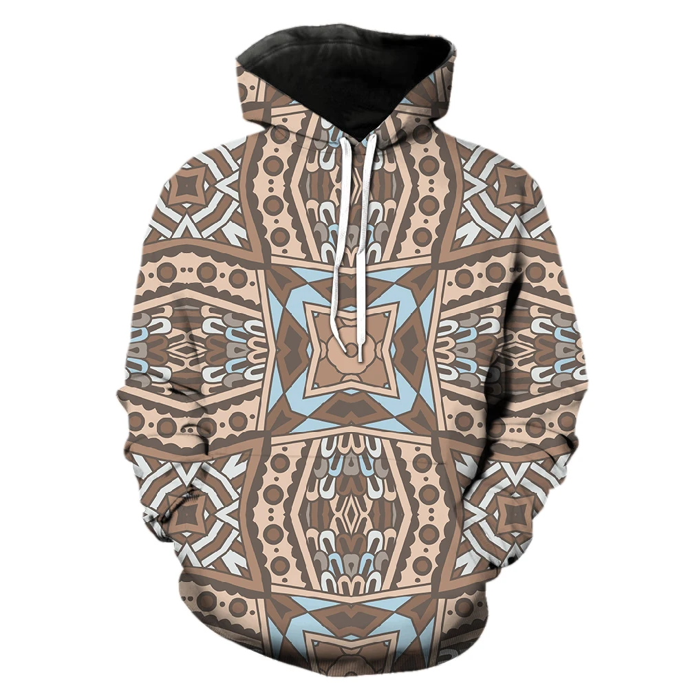 

Retro National Style Men's Hoodies Sweatshirts Pullover Unisex 3D Printed Long Sleeve Cool Teens Oversized Streetwear Casual